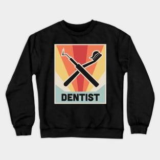 The Vintage Dentist – Dental Picks Icon Crewneck Sweatshirt